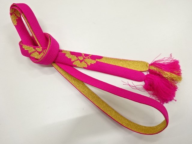 JAPANESE KIMONO / HAND-TIED OBIJIME